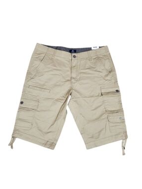 George Men's Khaki Freestyle Messenger Cargo Utility Shorts 38 NWT